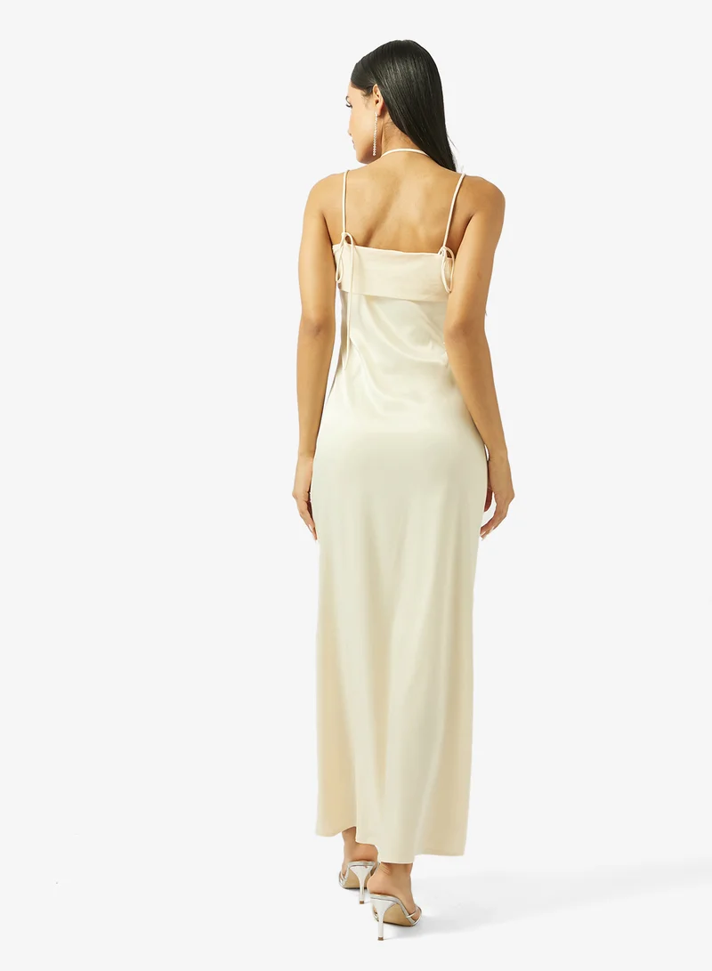 جينجر Satin Slip Dress